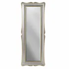 Silver, ivory and gold wood wall mirror made in Italy Vittorio Viadurini