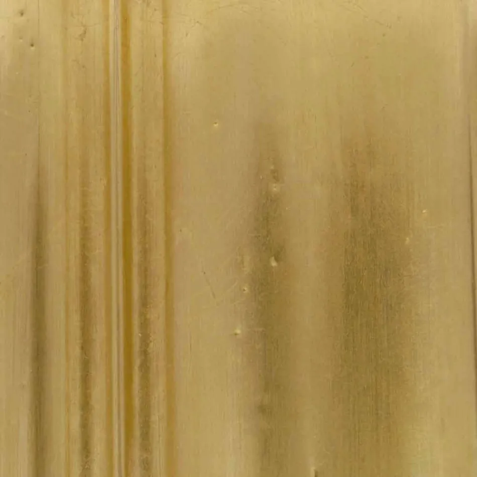 Silver wall mirror, handmade gold wood made in Italy Alessandro Viadurini