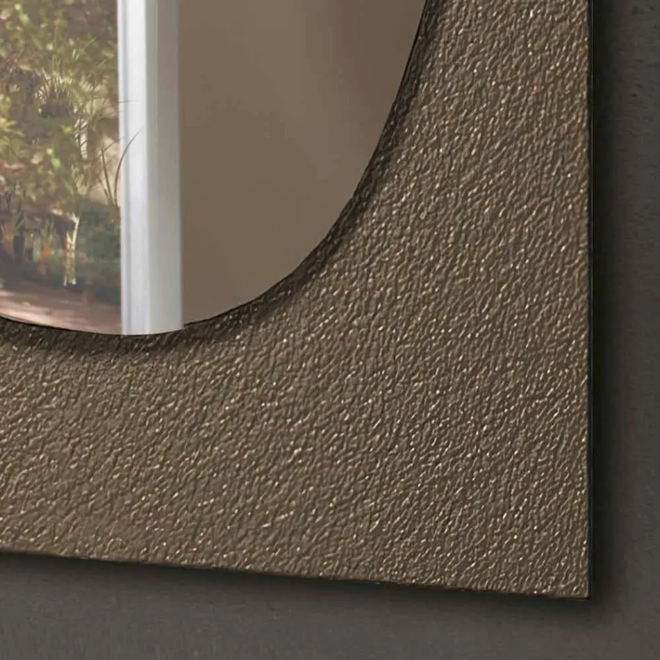 Wall Mirror with Forged Glass Frame Made in Italy - Maverick Viadurini