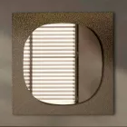 Wall Mirror with Forged Glass Frame Made in Italy - Maverick Viadurini