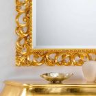 Classic design wall mirror with Paris gold leaf finish Viadurini