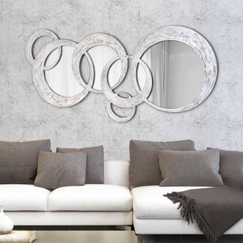 Designer Wall Mirror Circles by Viadurini Decor, made in Italy