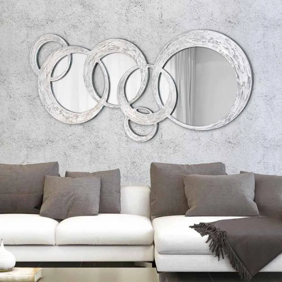 Designer Wall Mirror Circles by Viadurini Decor, made in Italy Viadurini