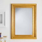 Design wall mirror with Viva wooden frame, 96x132 cm Viadurini