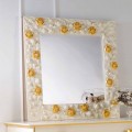 Design wall mirror decorated with Rose Flower