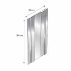 Modern Design Glass and Metal Wall Mirror Made in Italy - Pallino Viadurini