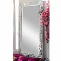Modern design wooden wall mirror, produced in Italy, Augusto 