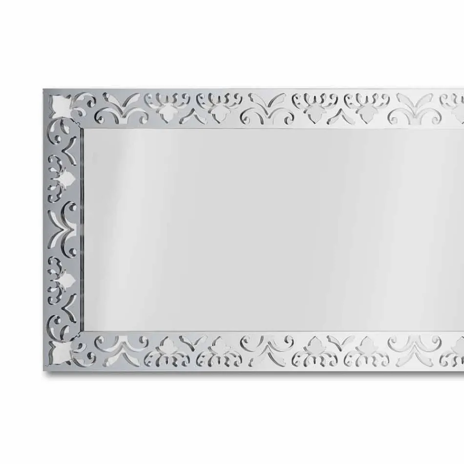 Wall Mirror in Plexiglass Gold Silver or Bronze with Frame - Nectar Viadurini