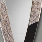 Modern wall mirror in silver leaf made in Italy Urbino Viadurini