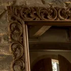 Carved Mirror Made of Solid Teak Wood - Auguste Viadurini