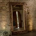 Carved Mirror Made of Solid Teak Wood - Auguste