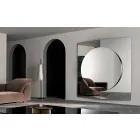 Modern Design Wall Mirror Made of 3 Panels Made in Italy - Bristol Viadurini