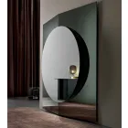 Modern Design Wall Mirror Made of 3 Panels Made in Italy - Bristol Viadurini