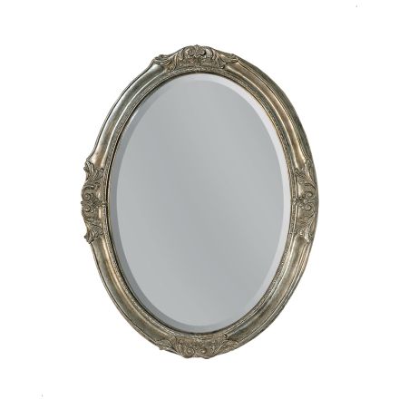 Oval Mirror with Ground Mirror Made in Italy - Avus Viadurini