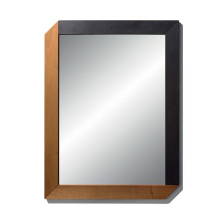 Rectangular Mirror with Wooden Frame of Made in Italy Design - Cira Viadurini