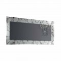 Rectangular Design Mirror with Glass Frame Made in Italy - Eclisse