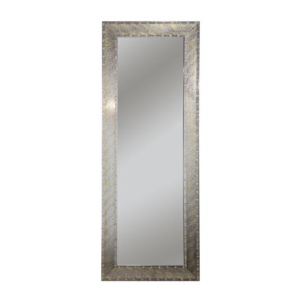 Rectangular Mirror in Silver/Gold Leaf Made in Italy - Anna Viadurini