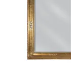 Rectangular Mirror in Lightly Antiqued Gold Leaf Made in Italy - Abeona Viadurini
