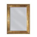 Rectangular Mirror in Lightly Antiqued Gold Leaf Made in Italy - Abeona