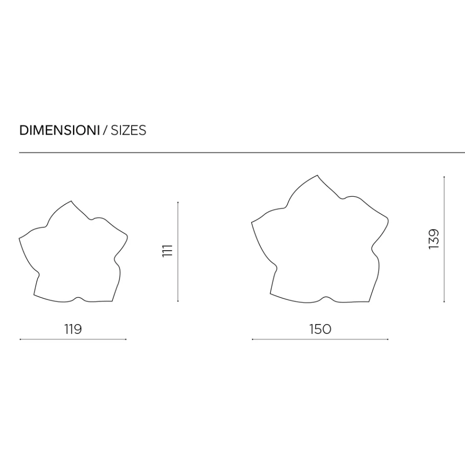 Leaf-Shaped Mirror in Two Sizes and Colors Made in Italy - Levian Viadurini