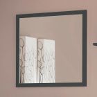 Square Wall Mirror with White or Anthracite Frame - Emanuelito Viadurini