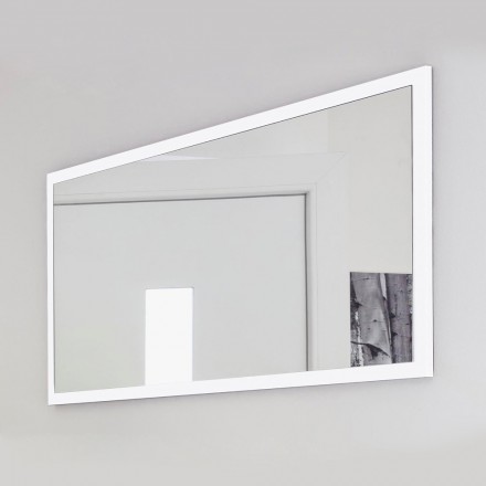 Rectangular Wall Mirror with White or Anthracite Frame - Emanuelito Viadurini