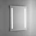 Polished Wire Bathroom Mirror with LED Backlight Made in Italy - Tony