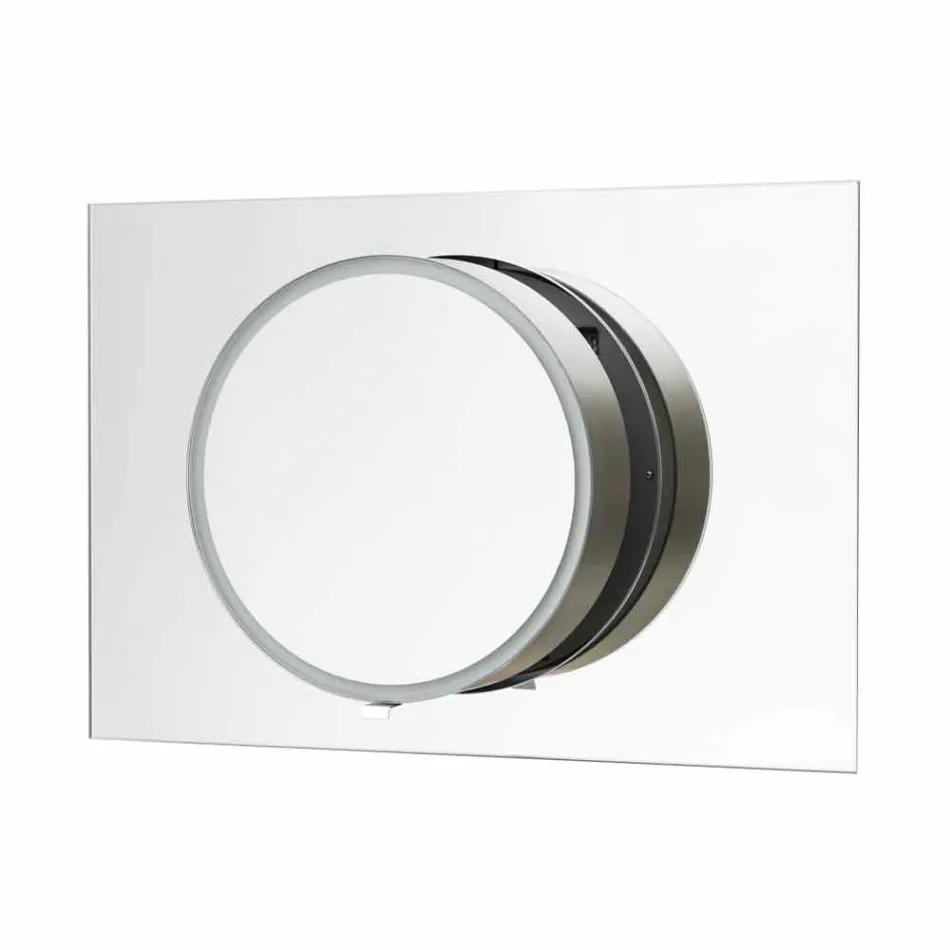 Wall Bathroom Mirror with LED Lighting - Dotta Viadurini