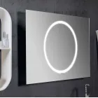 Wall Bathroom Mirror with LED Lighting - Dotta Viadurini