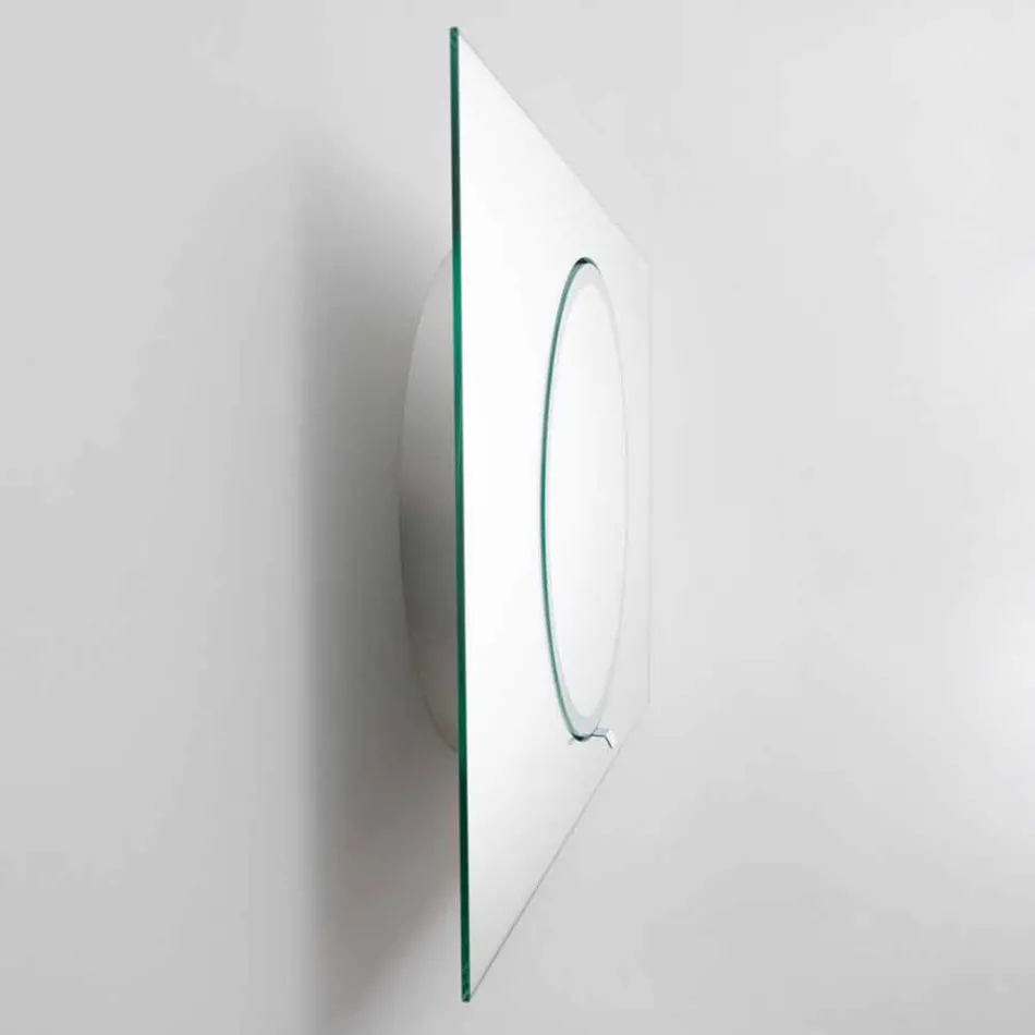 Wall Bathroom Mirror with LED Lighting - Dotta Viadurini