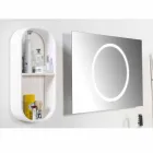 Wall Bathroom Mirror with LED Lighting - Dotta Viadurini