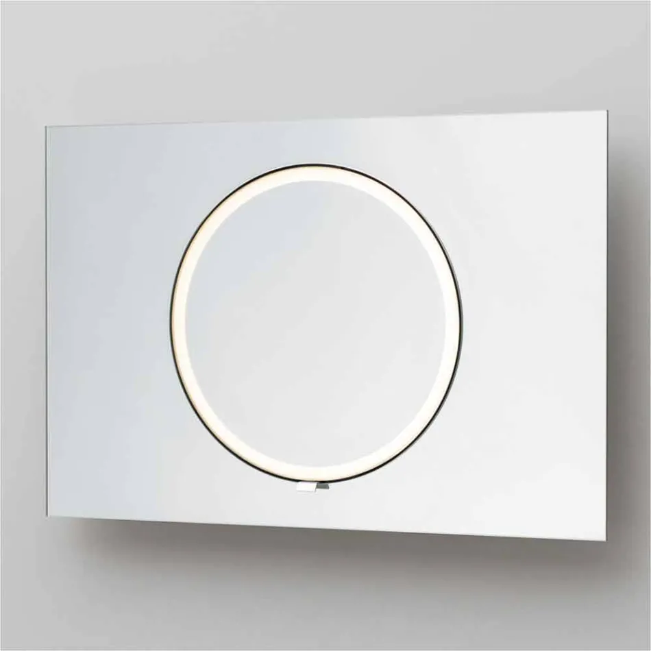 Wall Bathroom Mirror with LED Lighting - Dotta Viadurini