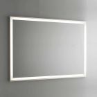 Bathroom Mirror in Imitation Aluminum with Backlight Made in Italy - Palau Viadurini