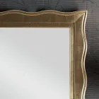Classic Mirror with Rectangular Gold Frame Made in Italy - Florence Viadurini