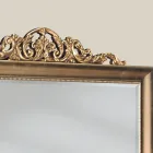 Classic Rectangular Gold Leaf Wood Mirror Made in Italy - Ibiscos Viadurini