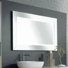 Mirror with Colored Mirror Frame and LED Made in Italy - Newton Viadurini