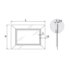 Mirror with Colored Mirror Frame and LED Made in Italy - Newton Viadurini