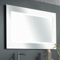 Mirror with Colored Mirror Frame and LED Made in Italy - Newton