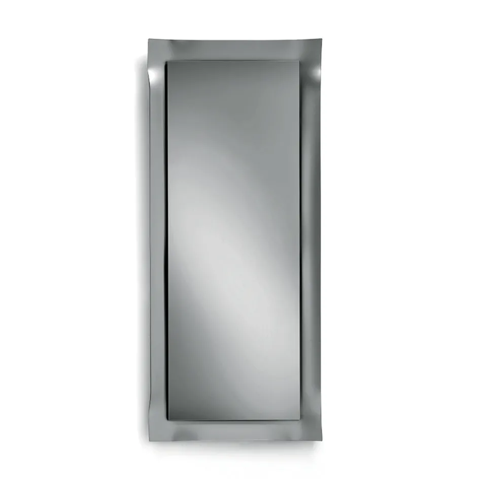 Mirror with Shaped Frame Available in 3 Sizes and 2 Colors - Carolina Viadurini