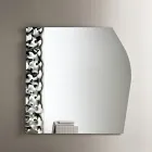 Mirror with a Wavy Glass Insert in Three Sizes Made in Italy - Velis Viadurini