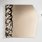Mirror with a Wavy Glass Insert in Three Sizes Made in Italy - Velis Viadurini