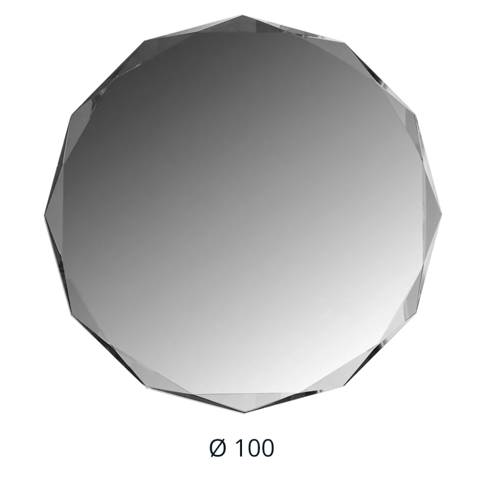 Diamond-Etched Mirror with Beveled Edge - Excelsior Viadurini