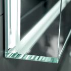 Mirror with Integrated Lights and Crystal Frame Made in Italy - Isaac Viadurini
