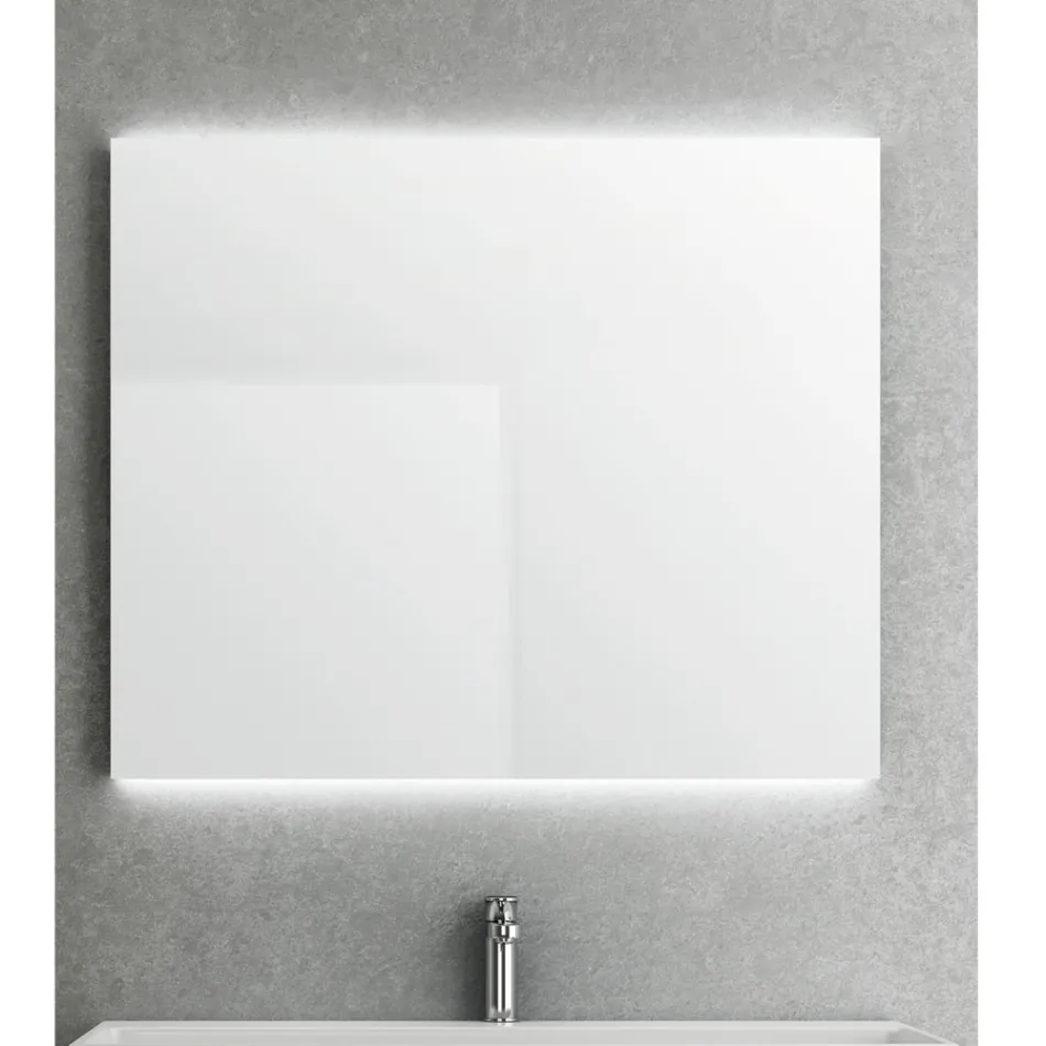 Mirror with Backlight on Horizontal Sides Made in Italy - Sigmund Viadurini