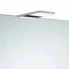 Wall Storage Mirror with Hinged Door and LED Lighting - Ratchet Viadurini