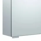 Wall Storage Mirror with Hinged Door and LED Lighting - Ratchet Viadurini
