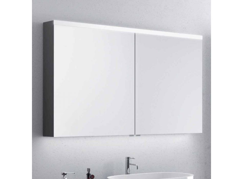 Bathroom mirror with 2-door bath-tub, modern design, Carol