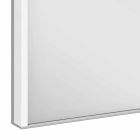 Modern Recessed Mirror Cabinet in Silver Painted Aluminum - Demon Viadurini