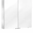 Wall Mirror with 2 Doors with LED Light and Power Sockets - Bramo Viadurini