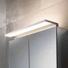 Wall Mirror with 2 Doors with LED Light and Power Sockets - Bramo Viadurini